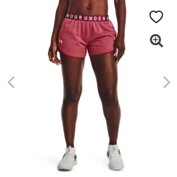 Under Armour Play Up 3.0 Twist Shorts Women - Red 2x - Picture 1 of 7